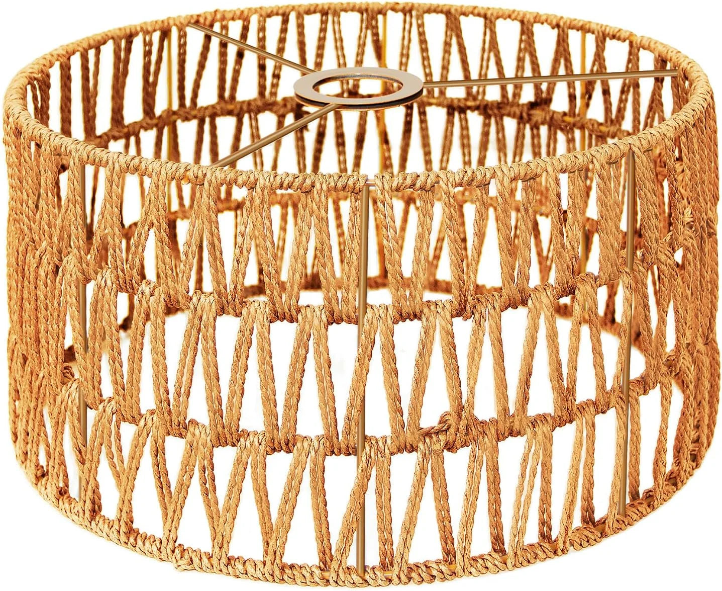 Special LUCORUSC Hanging Light Lamp Shades Boho Rattan Lamp Shades - Image 10
