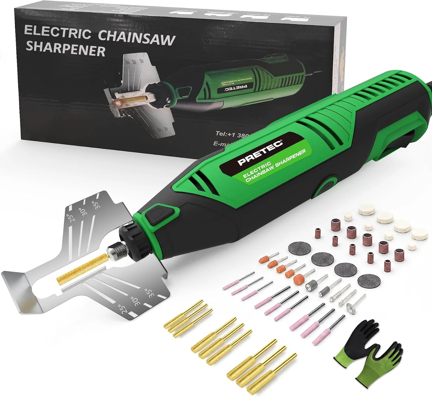 Special Electric Chainsaw Sharpener Kit " Chain Saw Sharpener Tool, Rotary Tool Kit - Image 2