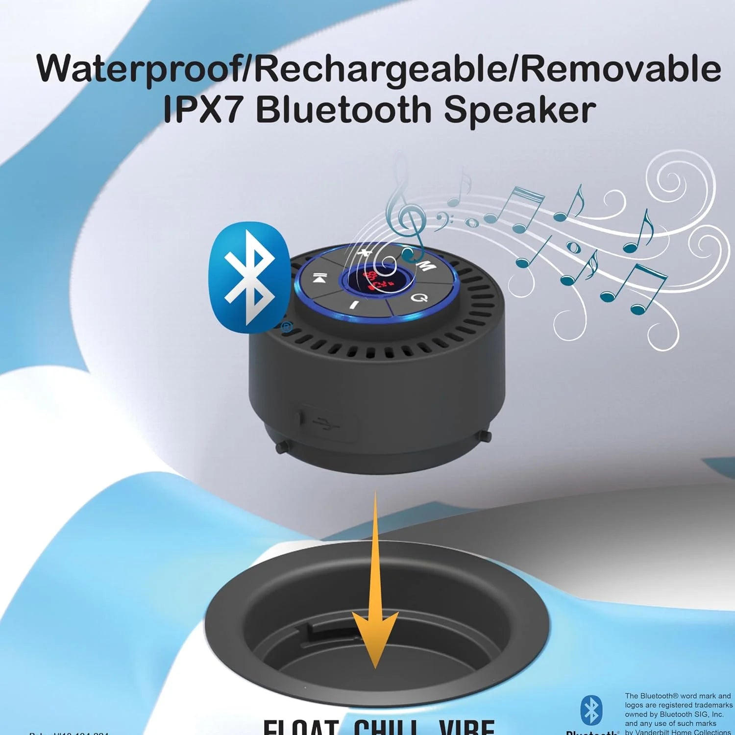 Special Living Motorized Inflatable Pool Float Lounger Tube, Bluetooth 5 IPX7 Waterproof Speaker, 66W Motor - Image 4