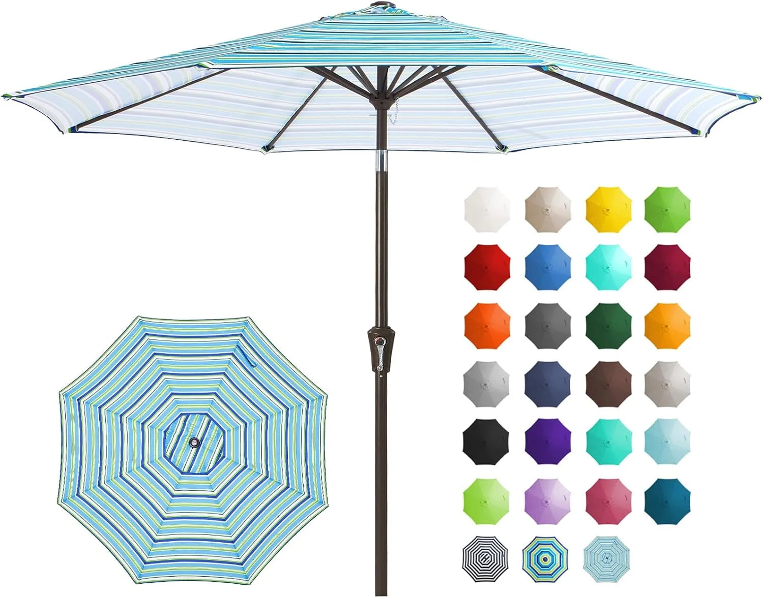 Special 9FT Outdoor Patio Umbrella, Market Umbrella, Beige - Image 15