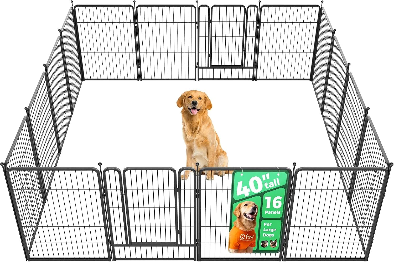 Special Rollick Dog Playpen, Indoor, 24 H, 8 Panels - Image 70