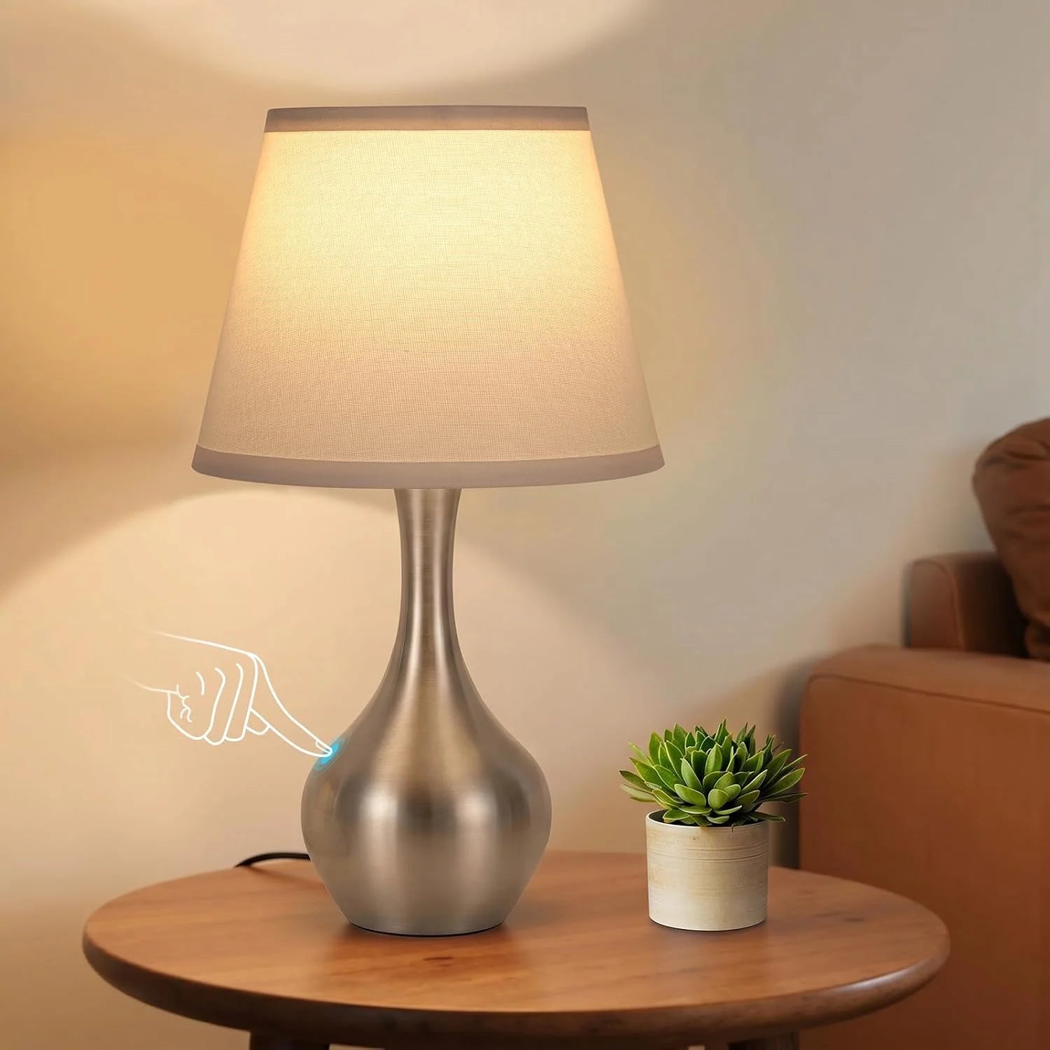 Special Touch Table Lamp, Dimmable, Bulb Included, Wood-Paint Desk Lamp for Kids Room - Image 6