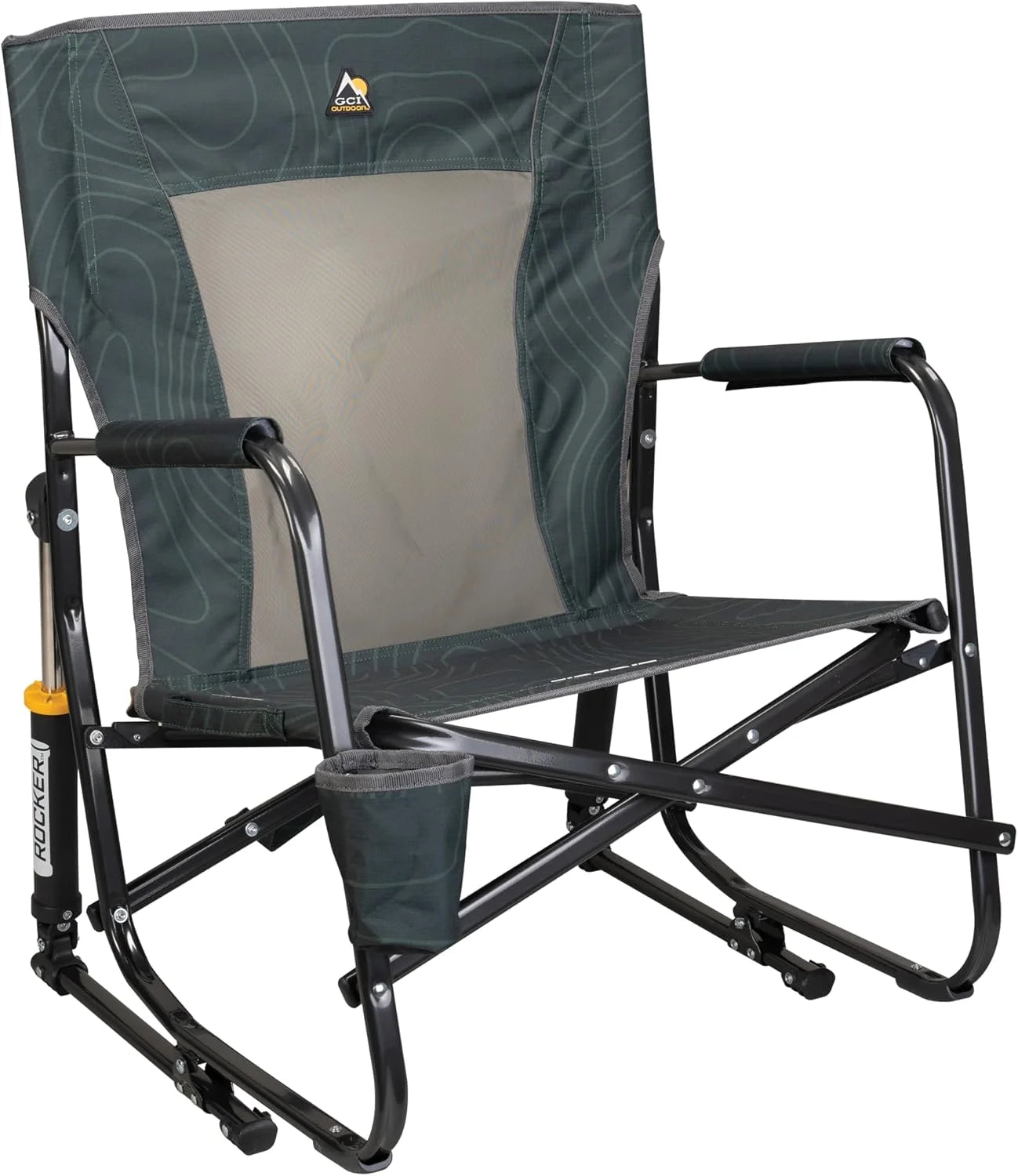 Special Outdoor Freestyle Rocker Camping Chair " Black - Image 16