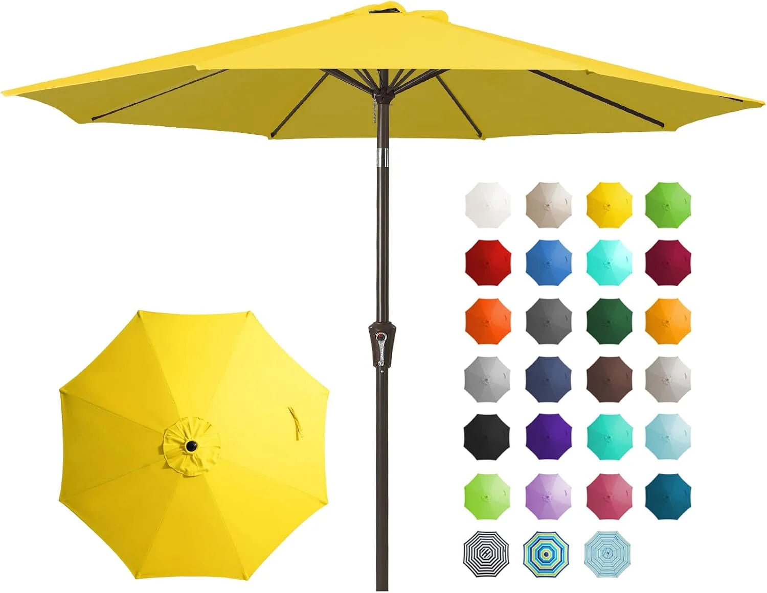 Special 9FT Outdoor Patio Umbrella, Market Umbrella, Beige - Image 8