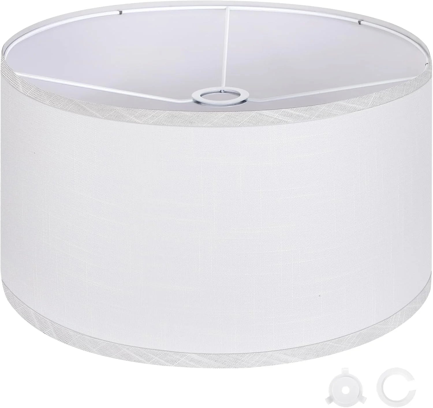Special OUTON Beige Large Drum Lamp Shades for Floor Lamp - Image 3
