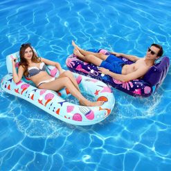 Alternative view of Special 4 Pack Pool Floats Adult, Inflatable Pool Lounger Float Heavy Duty with Cup Holder