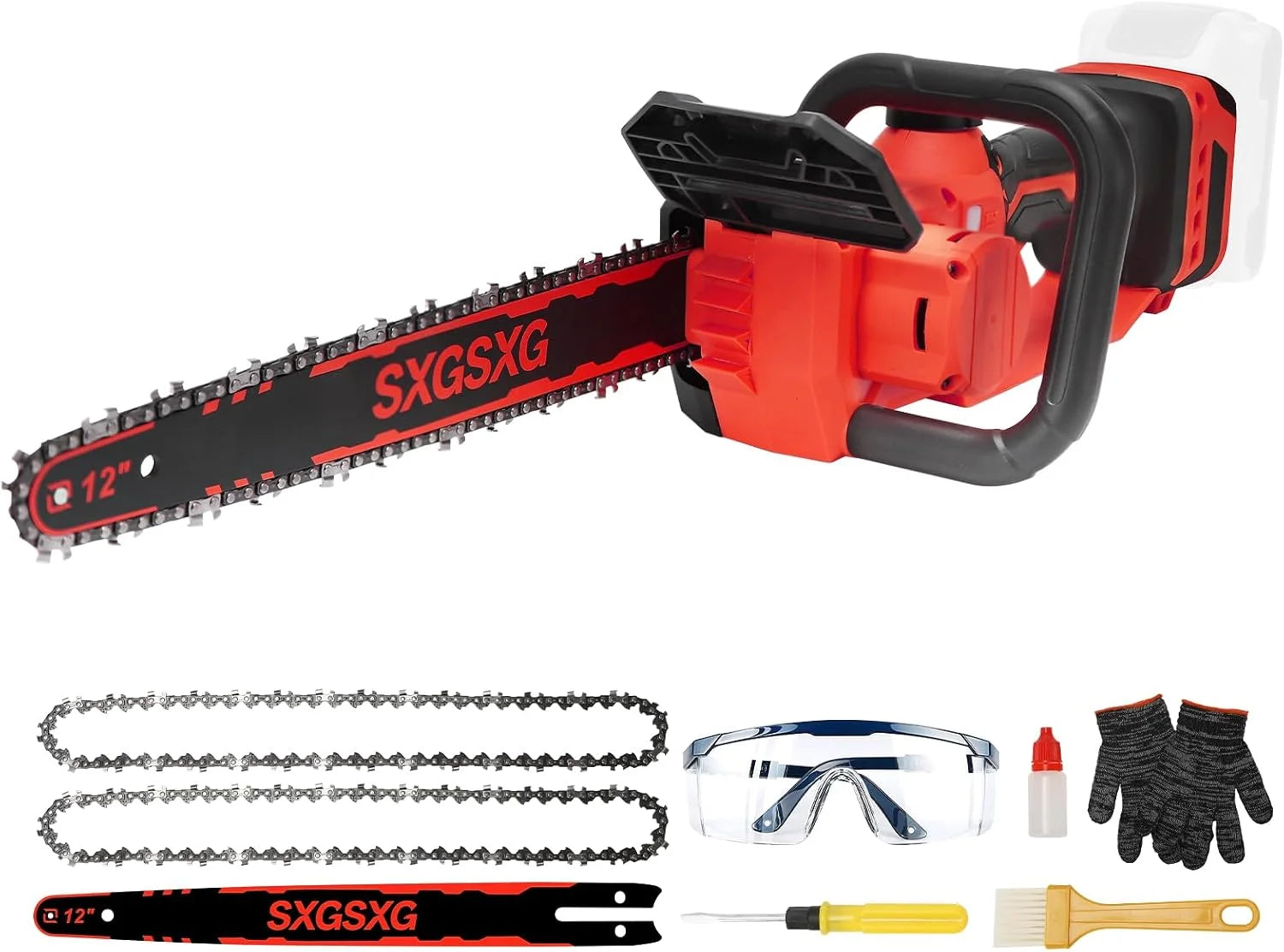 Special Cordless Mini Chainsaw for De-Walt 20V Max Battery, 1000W Brushless Electric Chainsaw with Dual Safety Lock