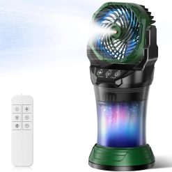 Alternative view of Special Misting Fans for Outside, Portable Mister Fan with 30000mAh Battery & Remote, 2L Tank & 4 Speeds Mist Modes