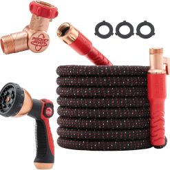 Alternative view of Special Pocket Hose Ballistic 100 FT Expandable Garden Hose, No-Kink, 360° swiveling pocket pivot connector