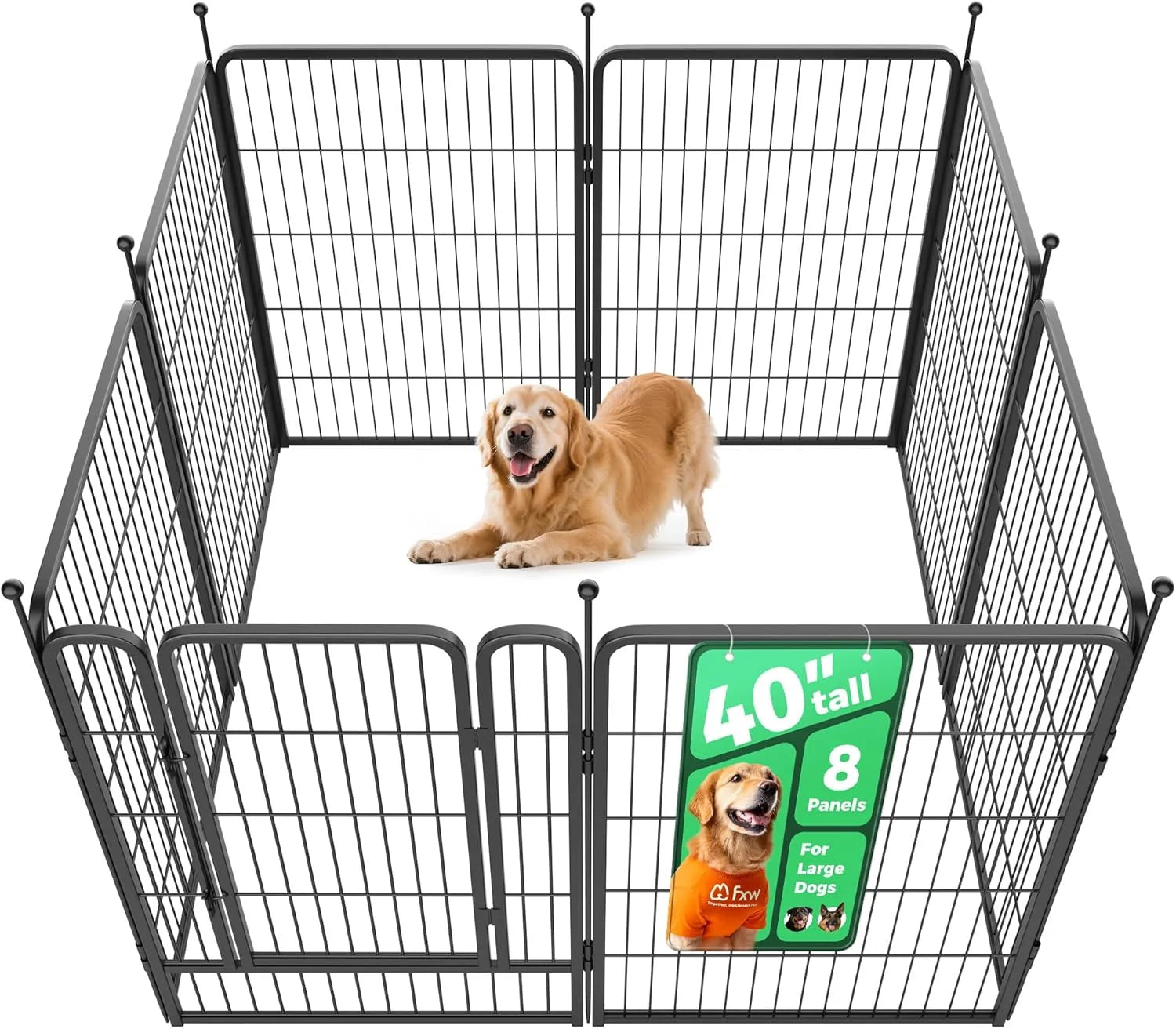 Special Rollick Dog Playpen, Indoor, 24 H, 8 Panels - Image 76