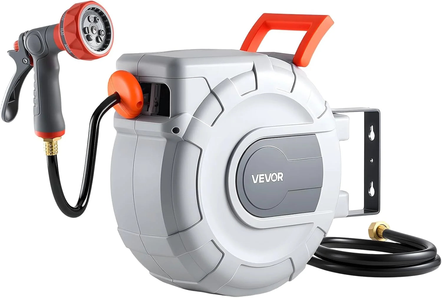 Special Retractable Garden Hose Reel, 5/8 Inch x 100 ft Wall Mounted Hose Reel, Heavy Duty Garden Hose Reel with 9 - Image 5