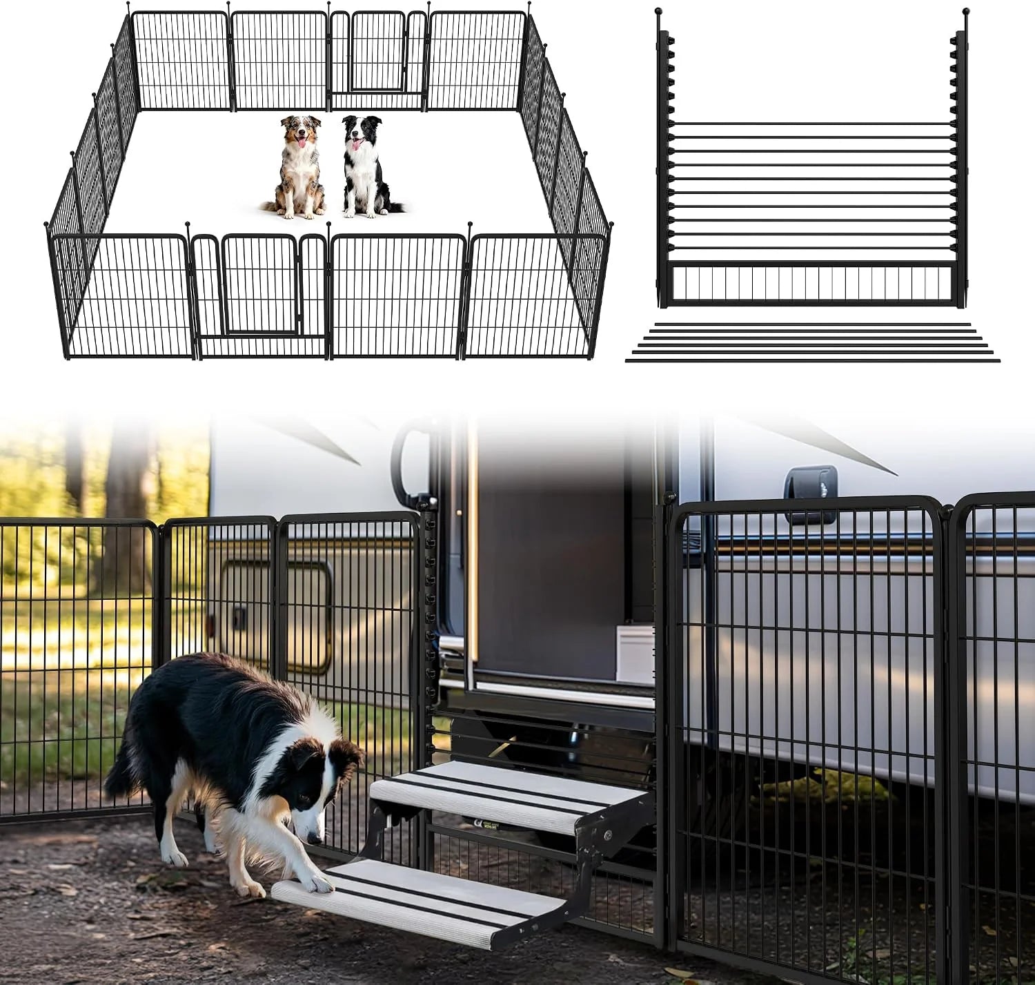 Special Rollick Dog Playpen, Indoor, 24 H, 8 Panels - Image 56