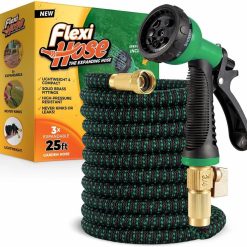 Alternative view of Special Hose with 8 Function Nozzle, 100FT, 3/4 Inch Solid Brass Fittings and Double Latex Core