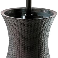 Special Keter Pacific Cool Bar Outdoor Patio Furniture and Hot Tub Side Table with 7.5 Gallon Beer and Wine Cooler