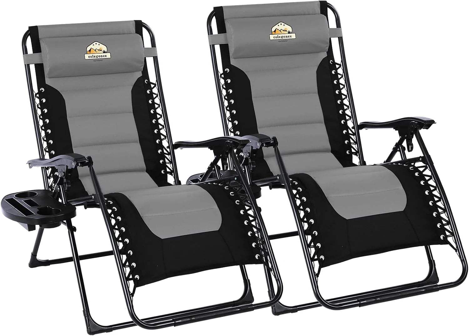 Special Oversized Padded Zero Gravity Lounge Chair, Foldable Patio Anti Gravity Reclining Chairs Folding Lawn Recliner - Image 14