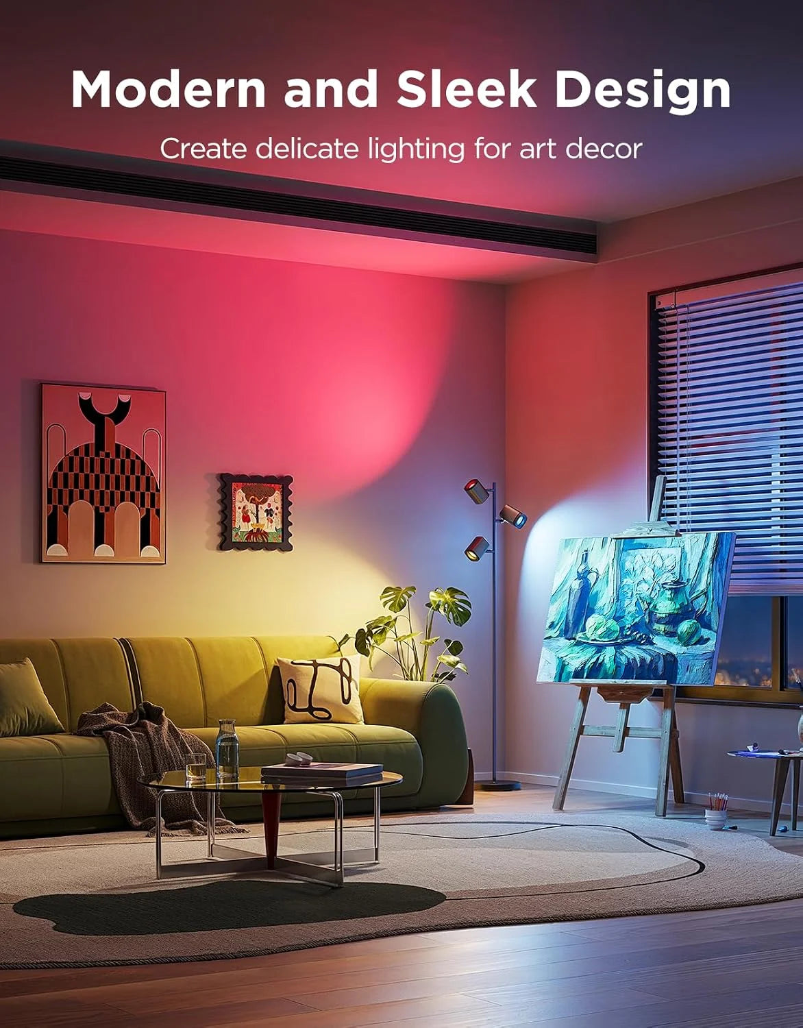 Special Tree Floor Lamp with 3 Rotatable Lights - Image 7