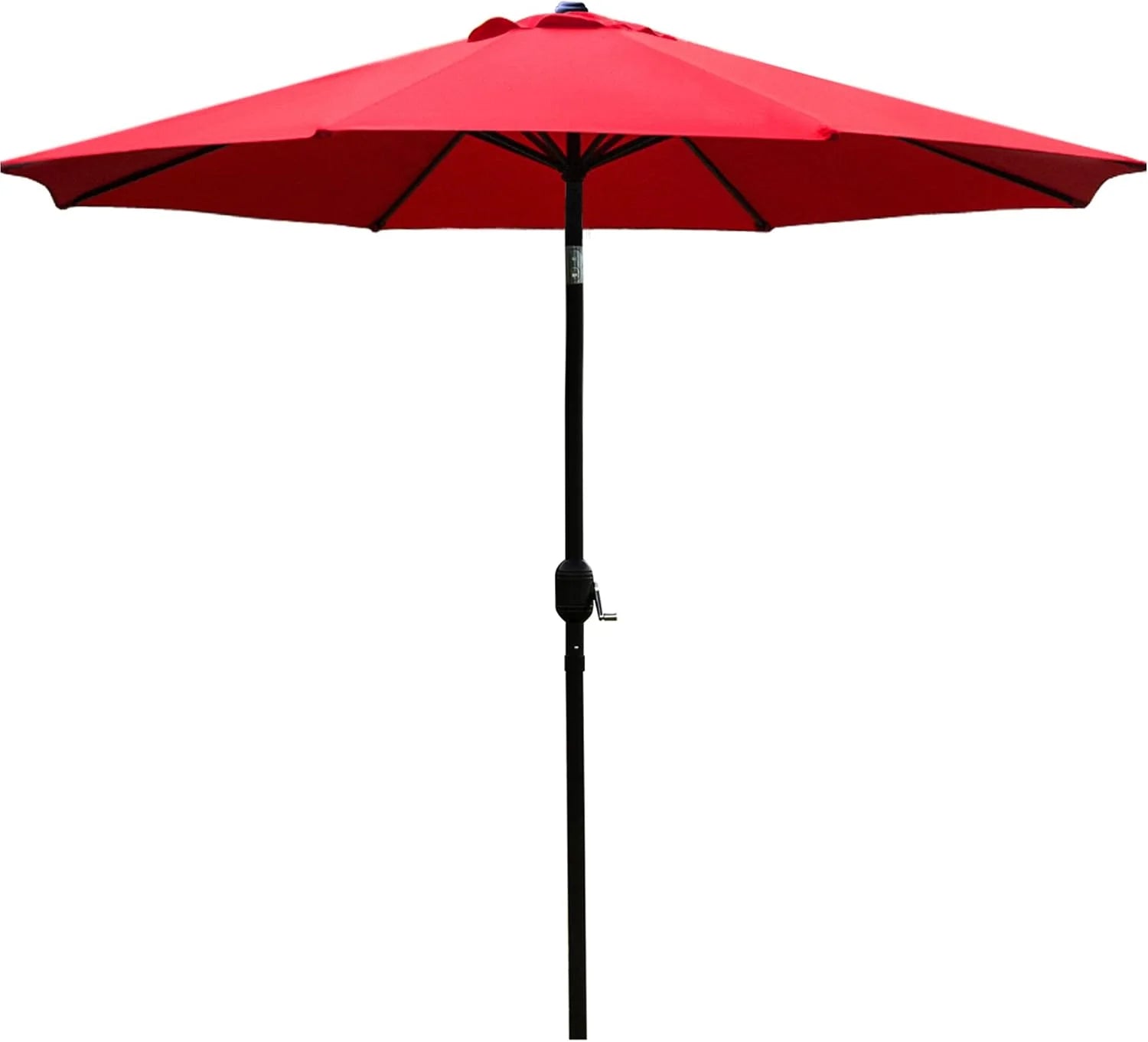 Special Sunnyglade 9" Patio Umbrella Outdoor Table Umbrella with 8 Ribs Tan - Image 9