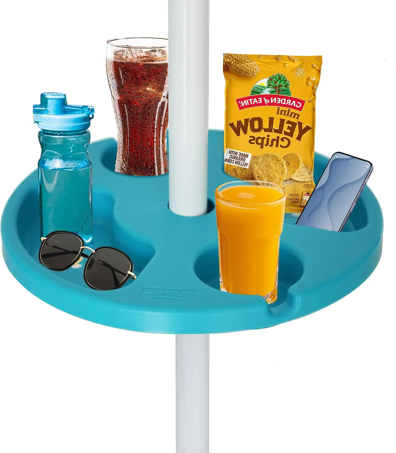 Special AMMSUN 13 Portable Beach Umbrella Table Tray White - Image 3