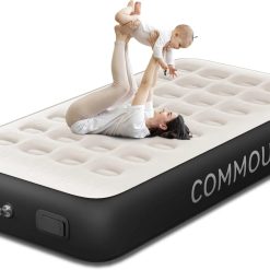 Alternative view of Special COMMOUDS Queen Air Mattress with 2000mAh Battery Powered Pump, 18 Raised Inflatable Mattress, Portable Blow up Mattress