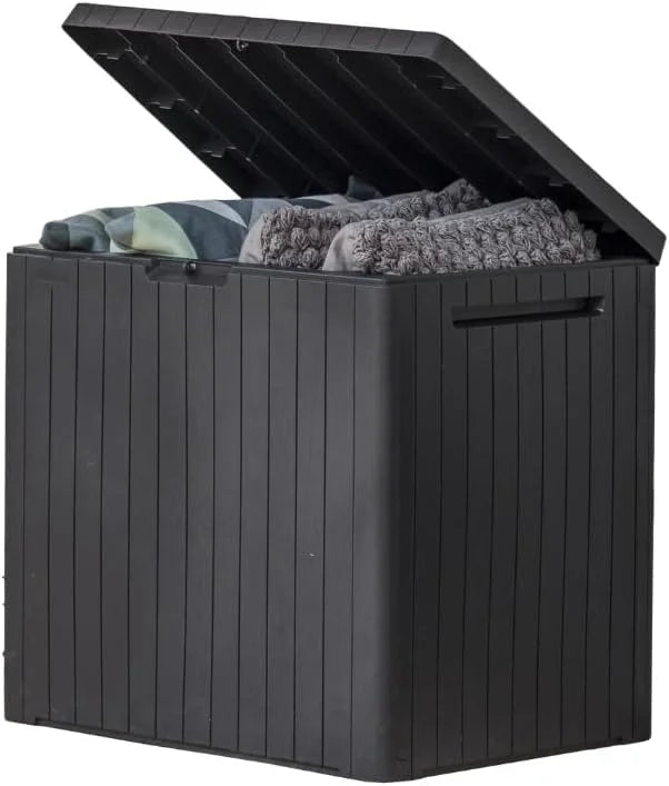 Special Keter City 30 Gal Outdoor Storage Box and Patio Side Table - Image 4