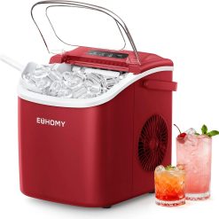 Special Countertop Ice Maker Machine with Handle, 26lbs in 24Hrs, 9 Ice Cubes Ready in 6 Mins, Auto-Cleaning Portable Ice