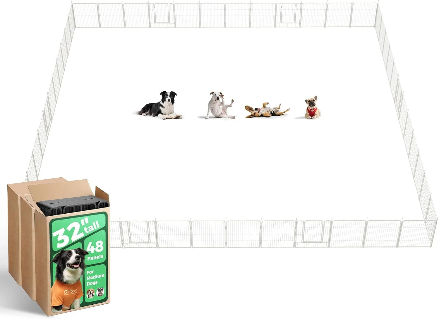 Special Rollick Dog Playpen, Indoor, 24 H, 8 Panels - Image 16