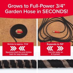 Alternative view of Special Hose 50 FT Copper Head Expandable Garden Hose, As Seen on TV, 360° swiveling pocket pivot connector