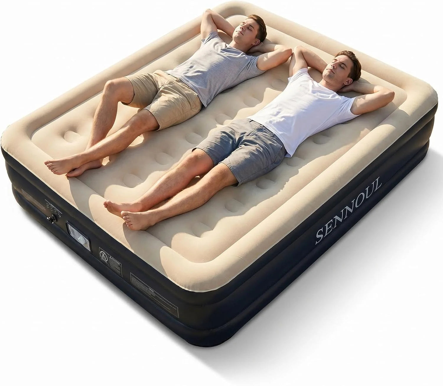 Special SENNOUL Air Mattress Queen with Built in Pump, Inflatable Mattress Blow Up Mattress 18 Raised Comfort
