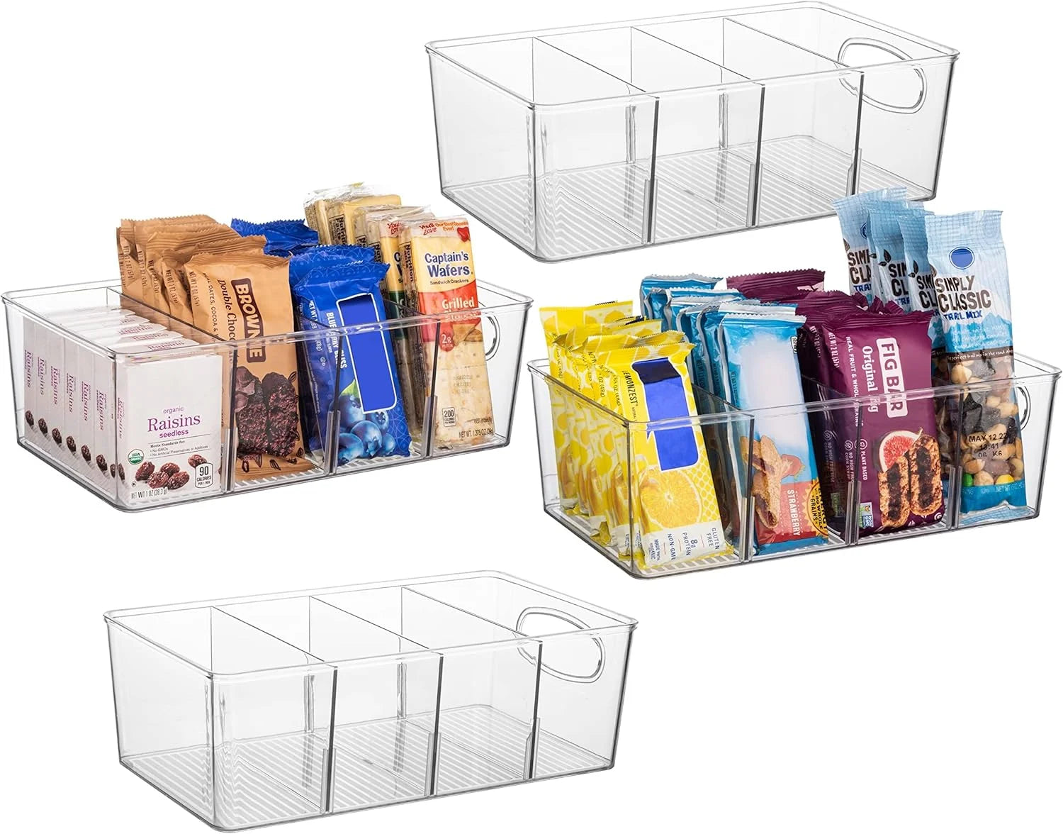 Special Pantry Organizers and Storage and Cabinet Organizer, 2 Pack, Storage bin with divider for organizing - Image 4