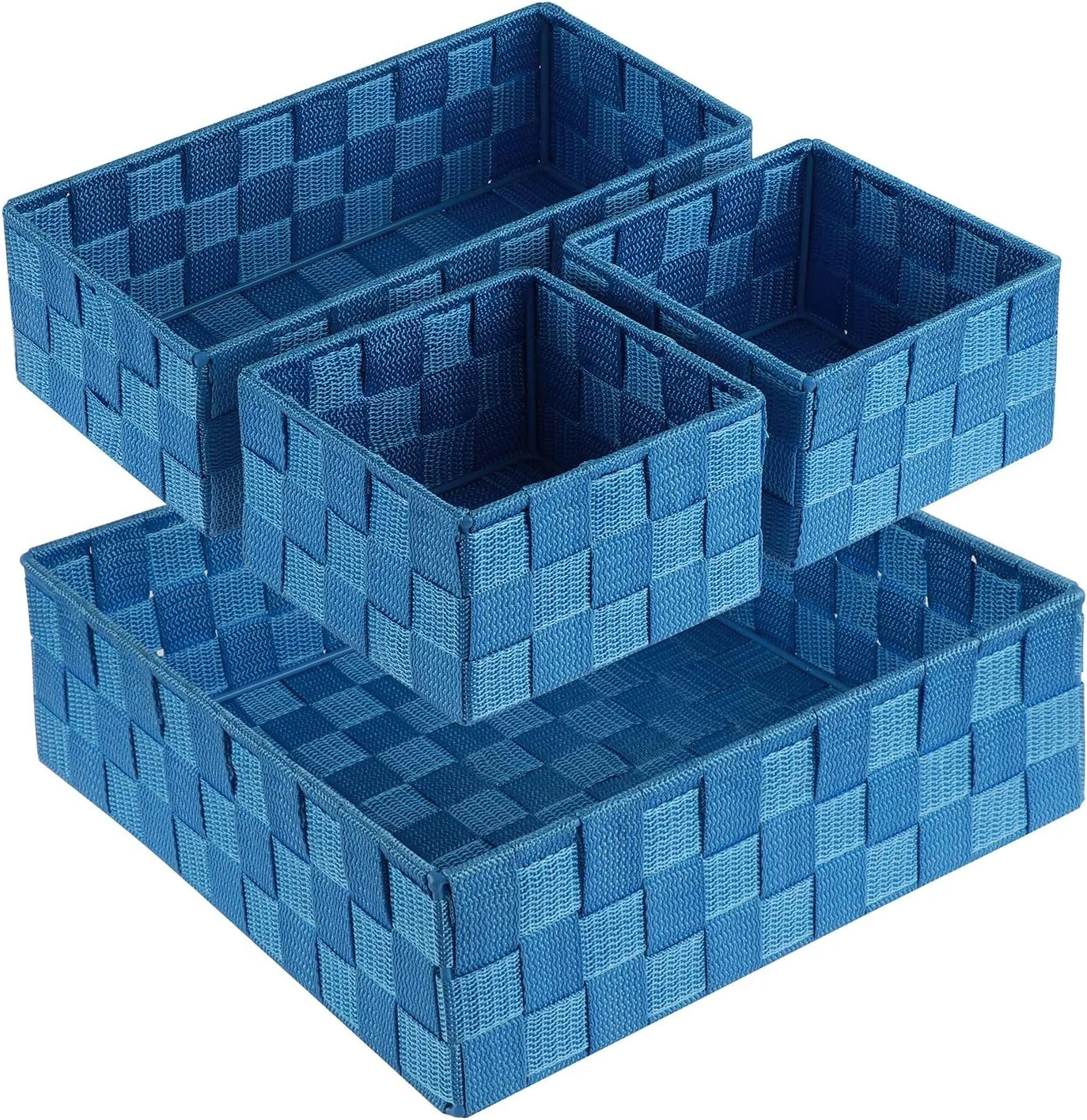 Special Woven Storage Baskets for Organizing 6 Pack, Large&Small Storage Cube Bins Set for Bathroom, Storage Boxes - Image 11