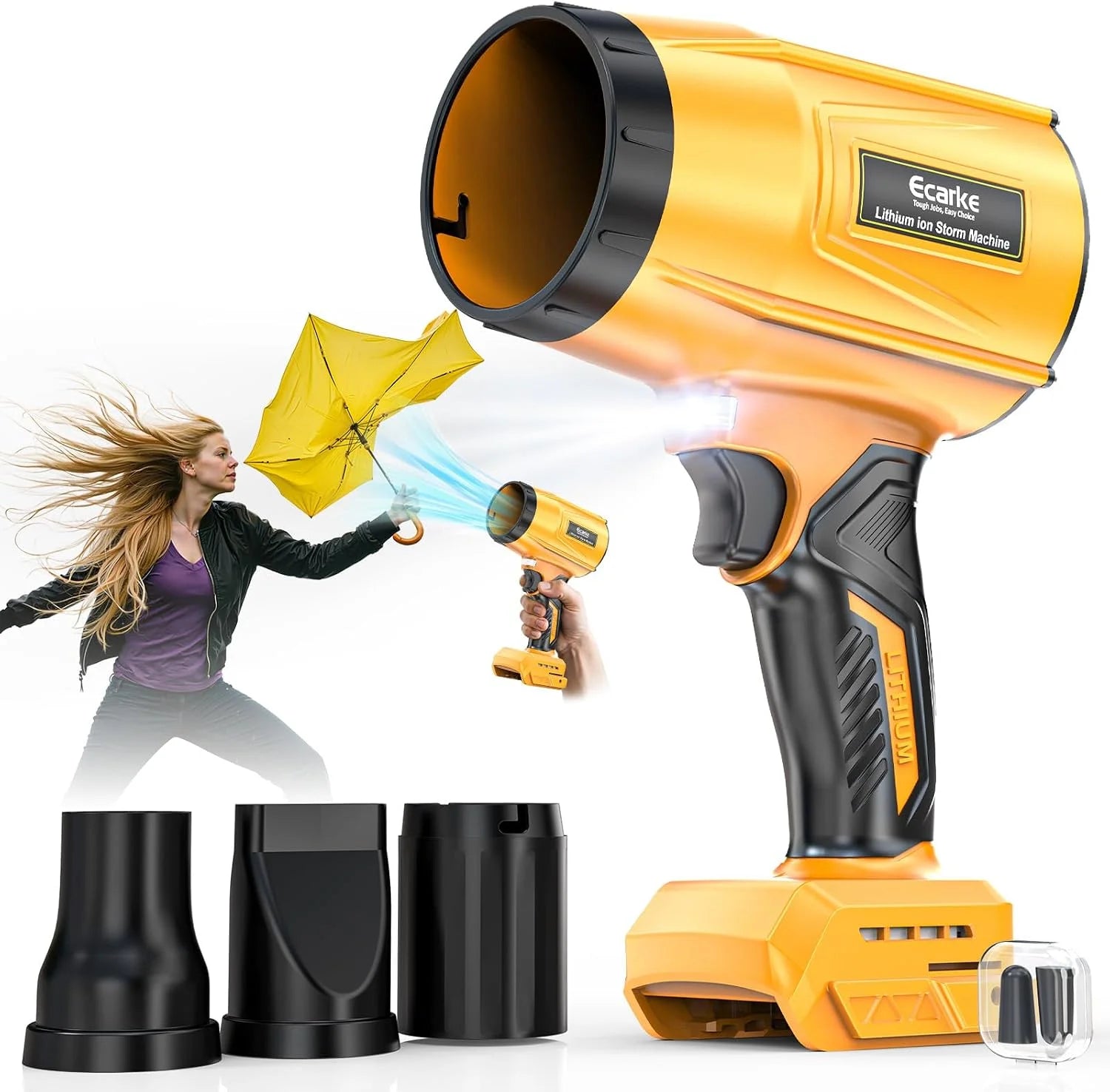 Special Leaf Blower Compatible with Dewalt 20V: Ecarke Cordless Dust Blower - Image 2