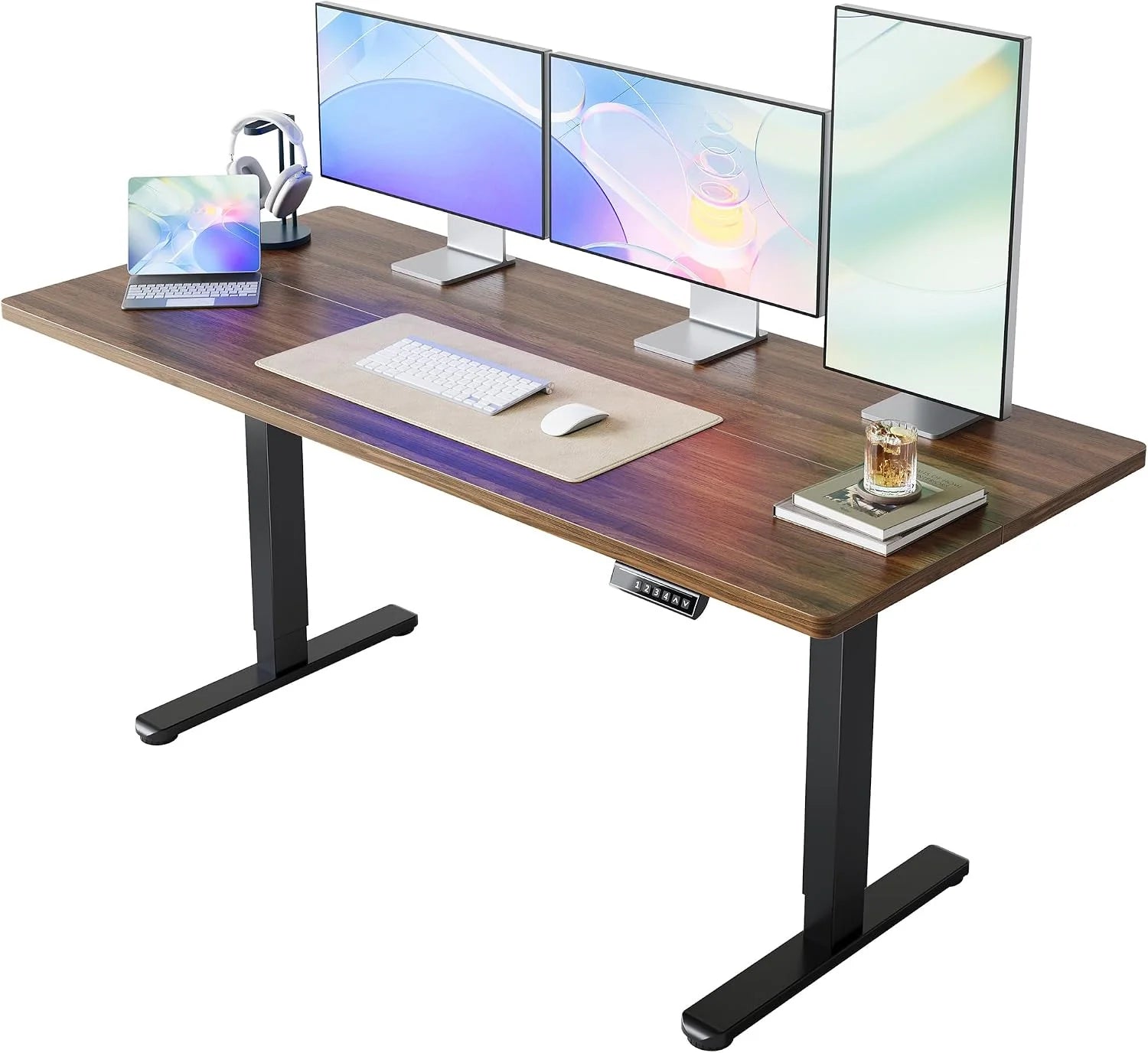 Special HUANUO 32 Small Electric Standing Desk Adjustable Height, 4 Memory Height Settings - Image 3