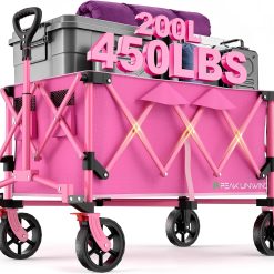 Alternative view of Special Foldable Carts, Collapsible Wagon with Wheels, 450LBS Heavy Duty Beach Wagon Cart