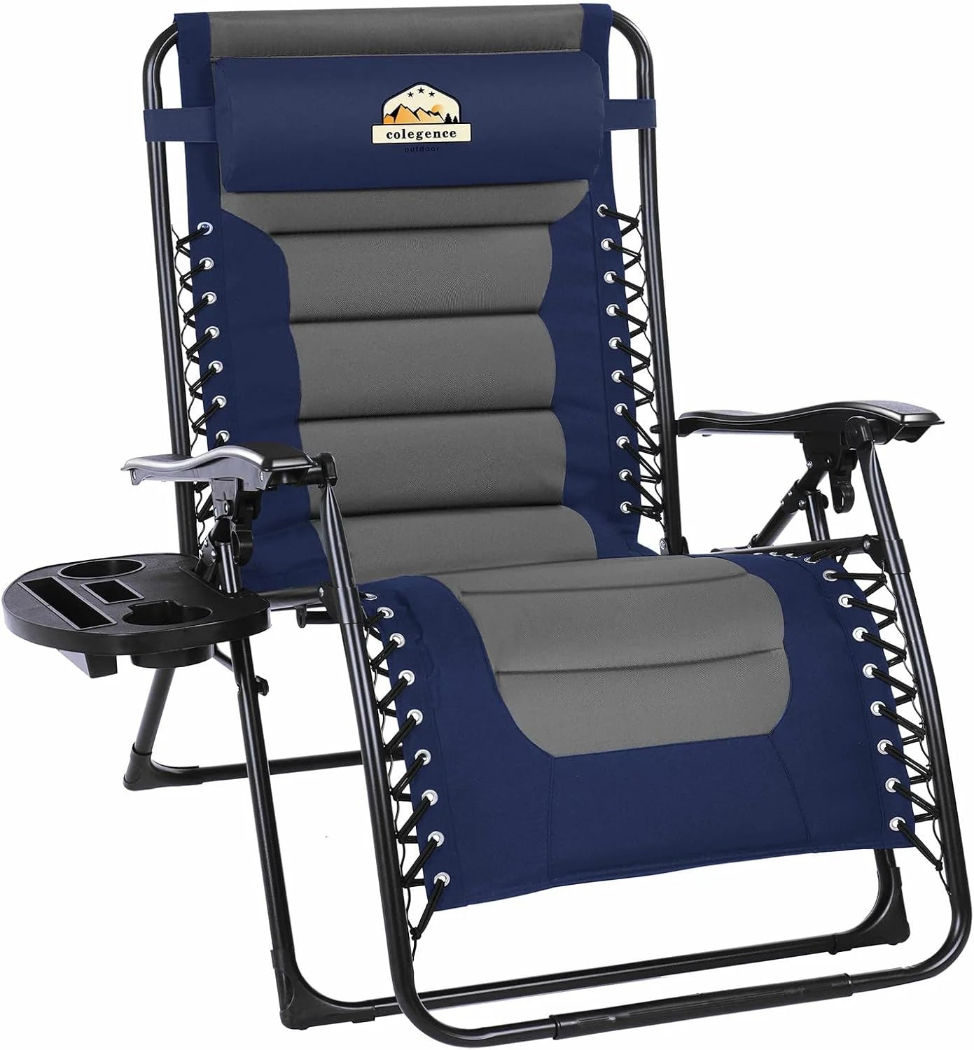 Special Oversized Padded Zero Gravity Lounge Chair, Foldable Patio Anti Gravity Reclining Chairs Folding Lawn Recliner - Image 6