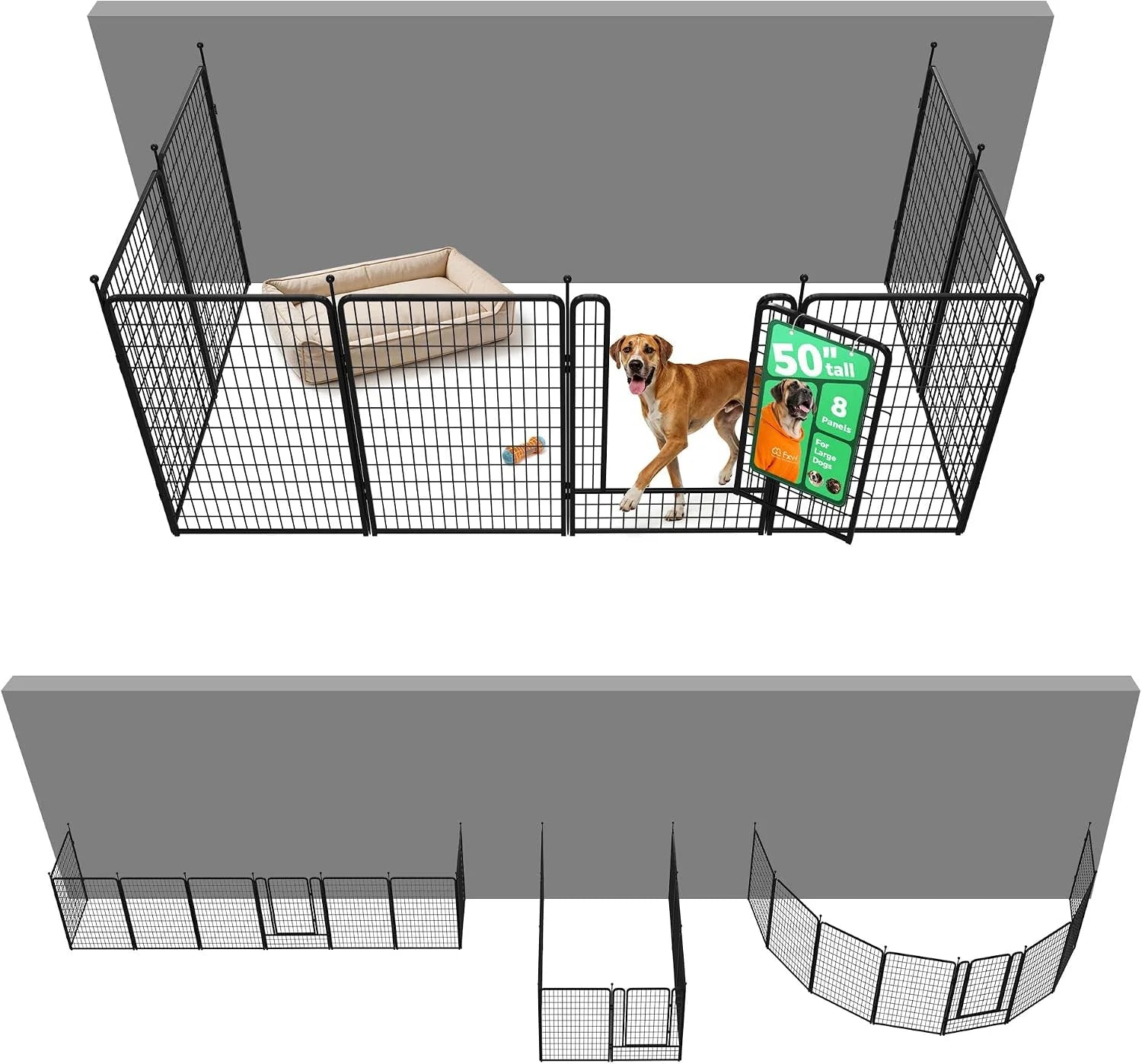 Special Rollick Dog Playpen, Indoor, 24 H, 8 Panels - Image 95