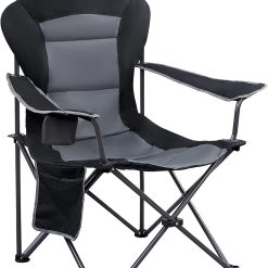 Alternative view of Special EVER ADVANCED Folding Camping Chair with High Back Padded 2 Pack Oversized Portable Lawn Chairs Lightweight Sturdy Steel