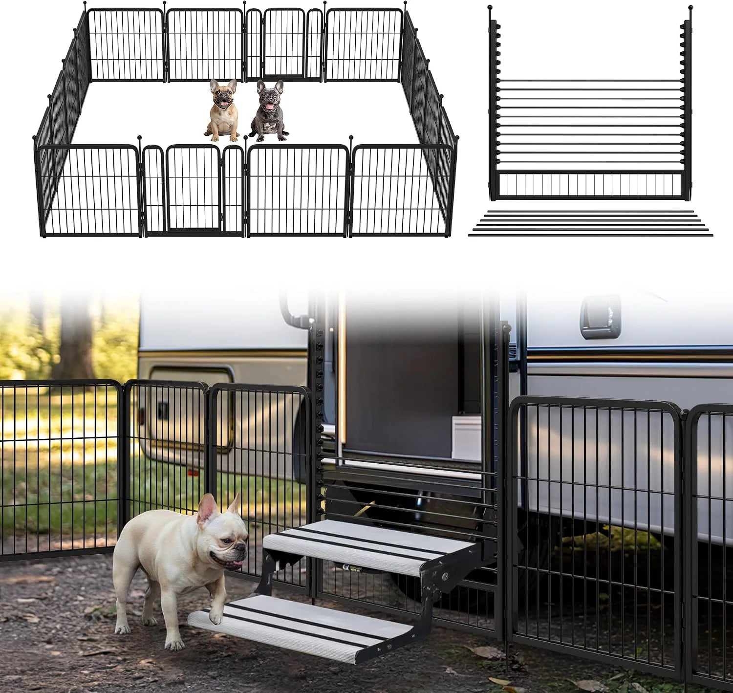 Special Rollick Dog Playpen, Indoor, 24 H, 8 Panels - Image 63