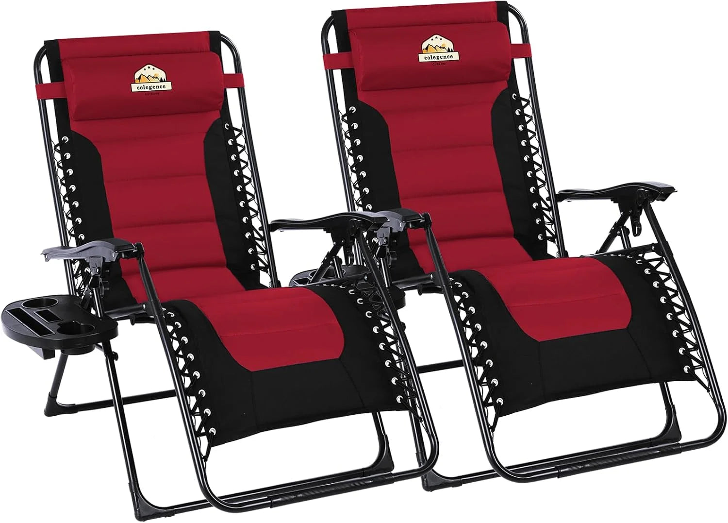 Special Oversized Padded Zero Gravity Lounge Chair, Foldable Patio Anti Gravity Reclining Chairs Folding Lawn Recliner - Image 7