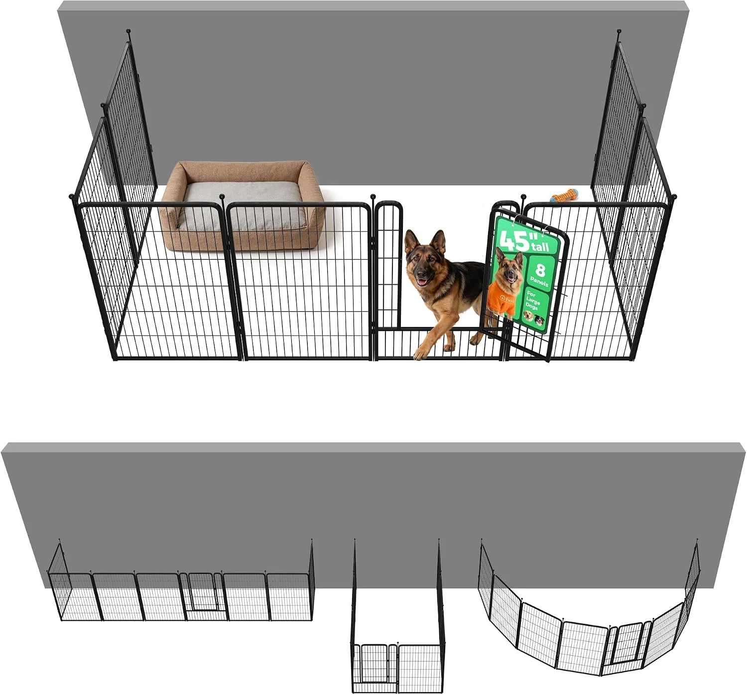 Special Rollick Dog Playpen, Indoor, 24 H, 8 Panels - Image 39