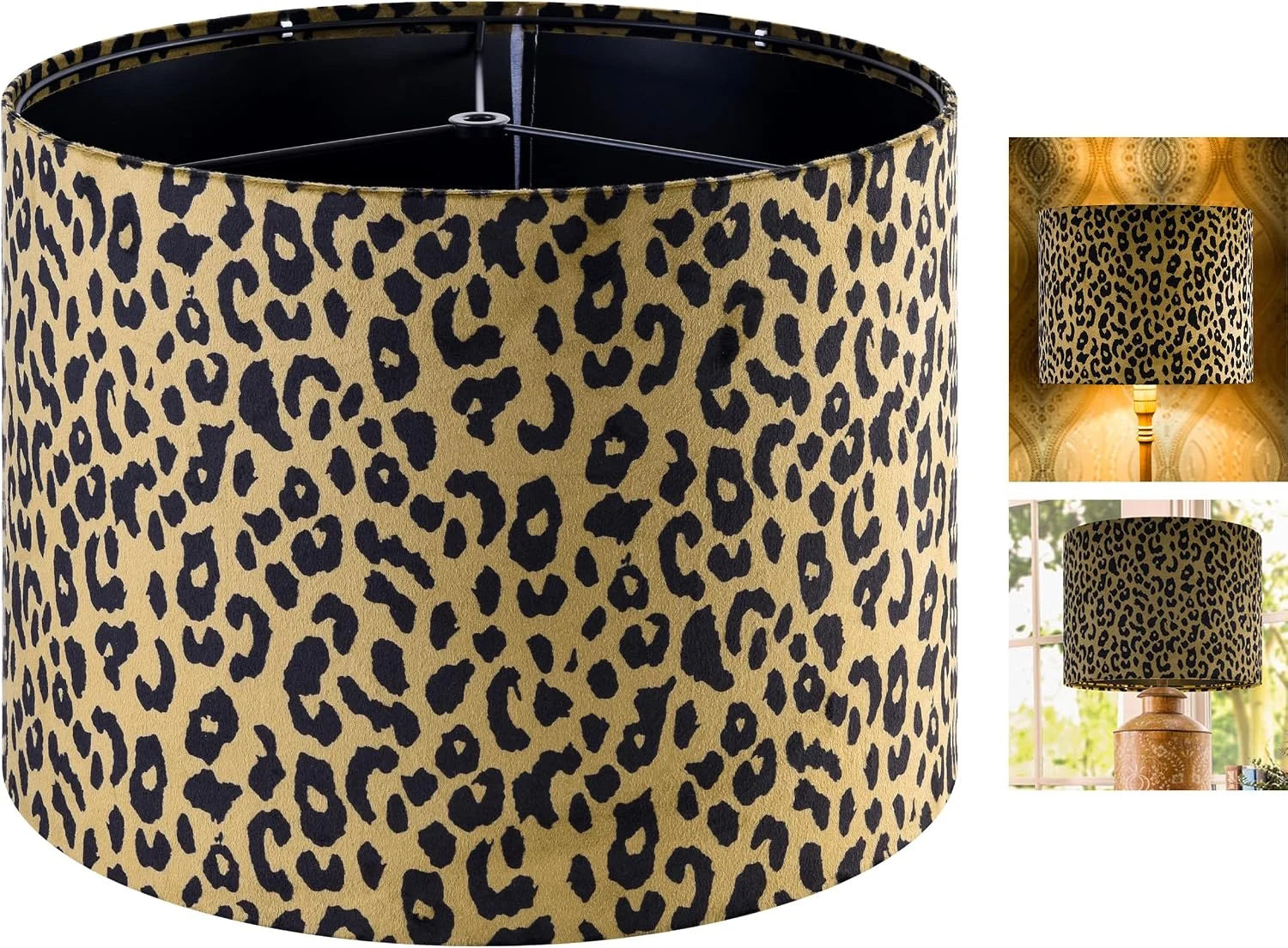 Special GO&SO 13 Drum Boho Lamp Shades Set of 2 Medium, 0.41 Spider Farmhouse Lamp Shade for Small Floor Lamp - Image 25