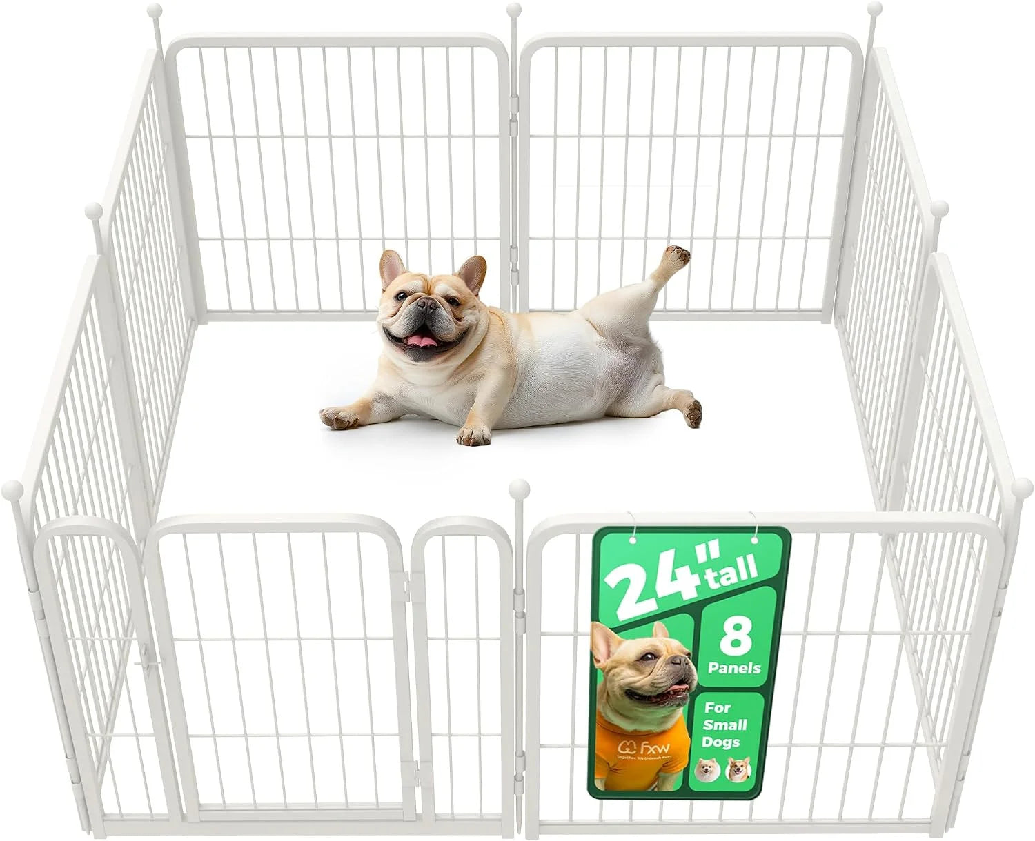 Special Rollick Dog Playpen, Indoor, 24 H, 8 Panels - Image 36
