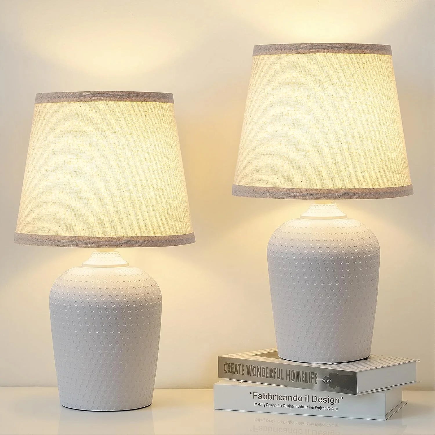 Special Small 11.8” Table Lamps Set of 2 - Image 3