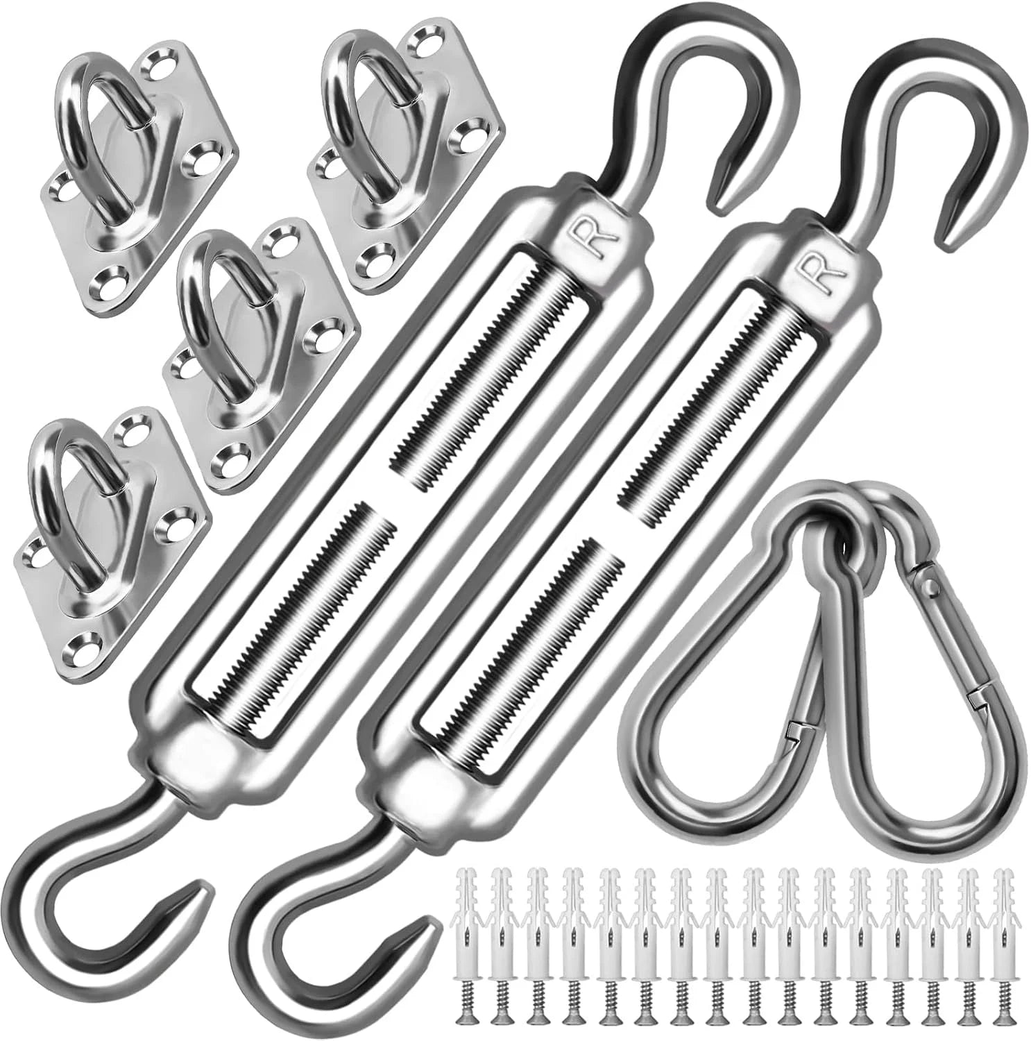 Special Shade Sail Hardware Kit 6 Inch for Rectangle & Triangle Shade Sail Install - Image 4