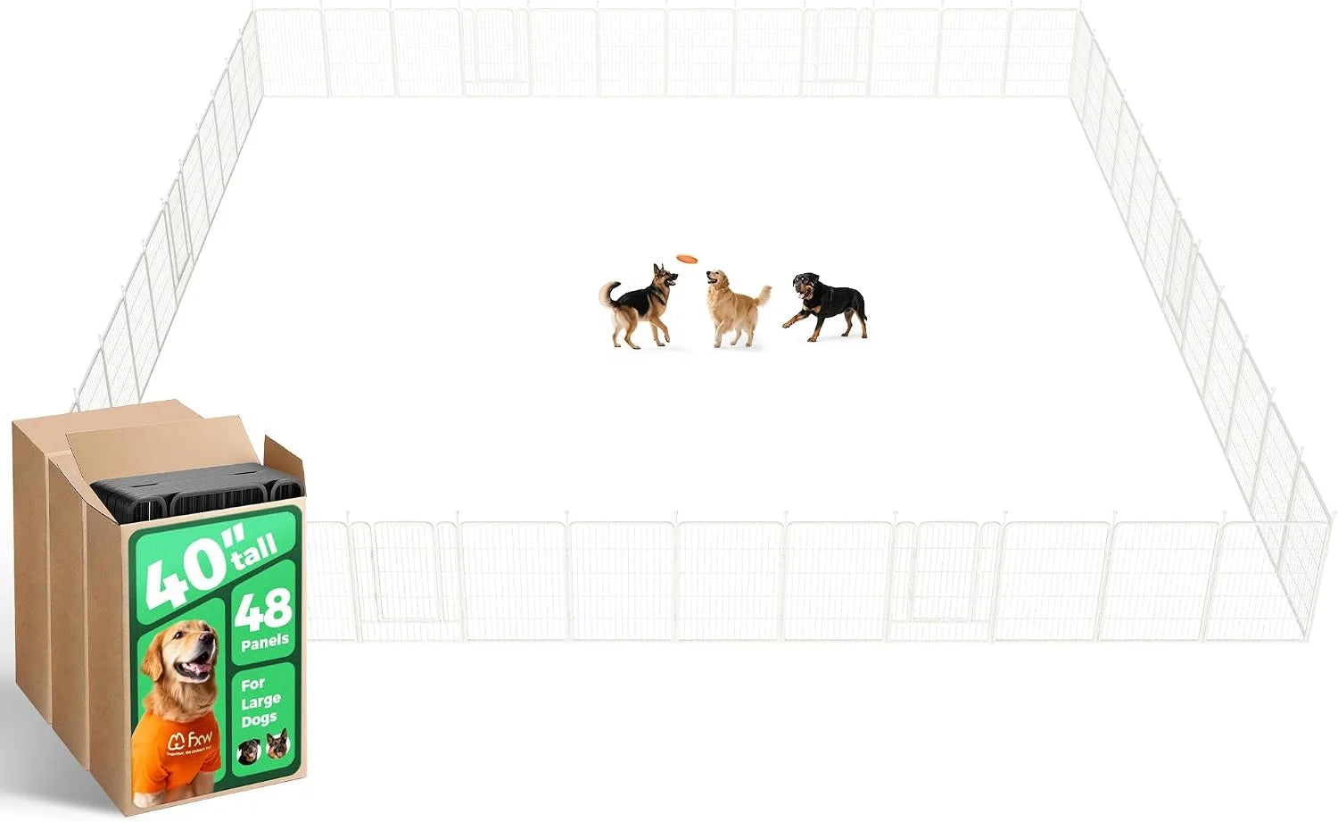Special Rollick Dog Playpen, Indoor, 24 H, 8 Panels - Image 79
